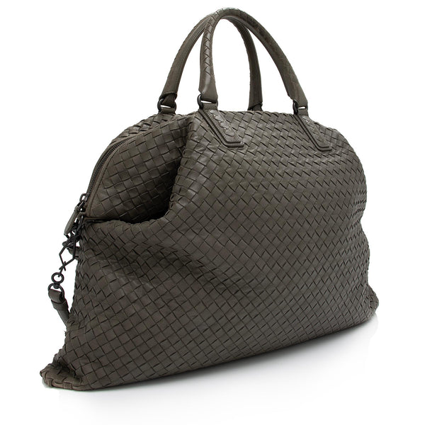 Bottega Veneta Intrecciato Convertible handbag, NEW without tag, Gray,  Medium