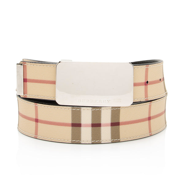 burberry nova check belt