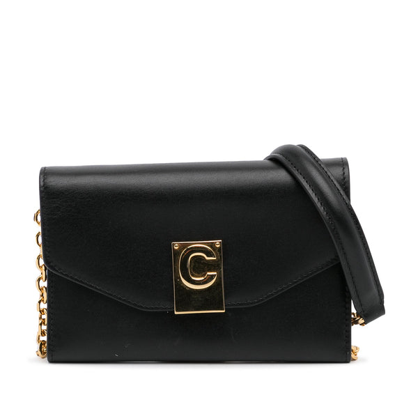 Celine C Wallet On Chain - Black Crossbody Bags, Handbags