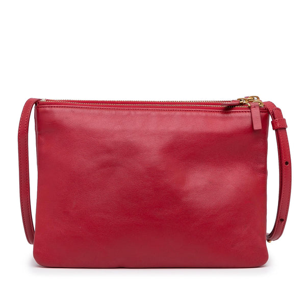 Trio leather crossbody bag