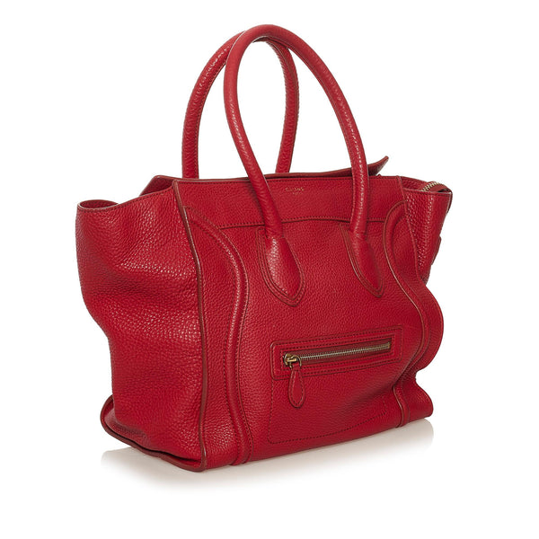Celine Mini Luggage Bicolor Leather Tote Bag (SHG-30391) – LuxeDH