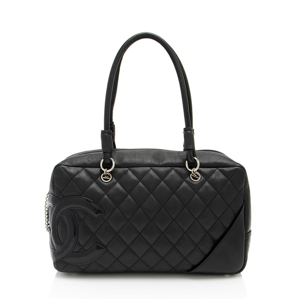 Deals Chanel Large Cambon Ligne Lambskin Tote Bag