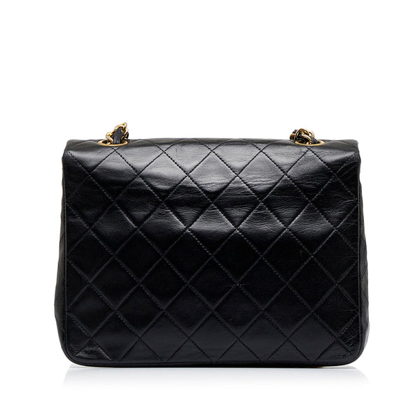 Chanel Black Chevron Quilted Leather Large Single Flap Bag