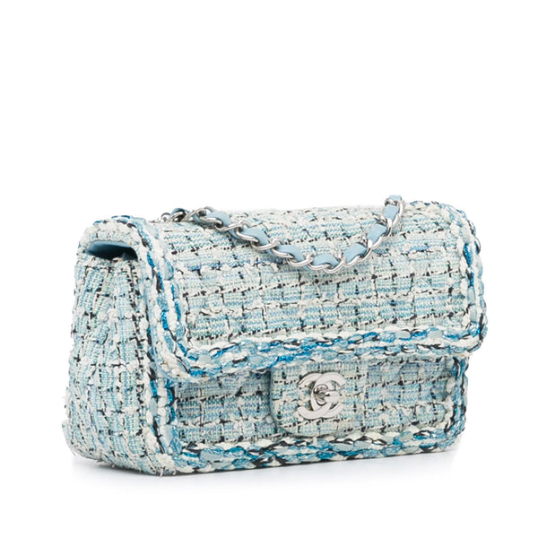 Chanel Mini Classic Embellished Tweed Flap Bag (SHG-xnY6RF) – LuxeDH