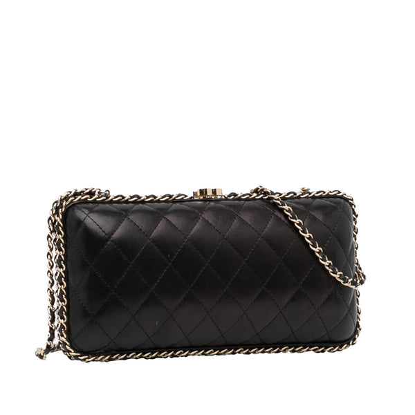 Chanel Mini Chevron Quilted Lambskin Trendy CC Chain Wallet (SHG-ne3z7 –  LuxeDH