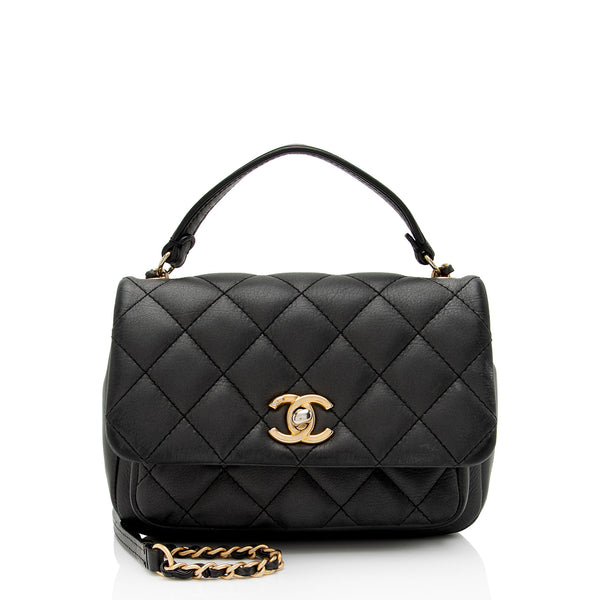 CHANEL Caviar Quilted Large Business Affinity Flap Black
