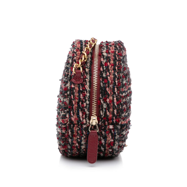 Chanel Round As Earth Tweed Crossbody Bag Multicolor