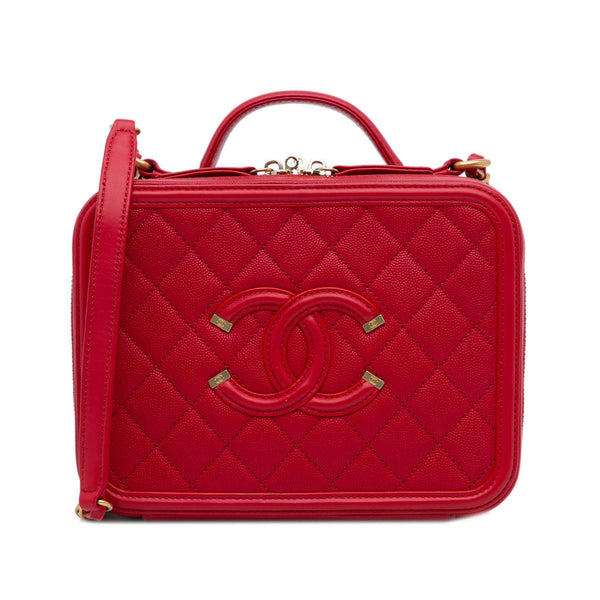 Chanel quilted best sale vanity case