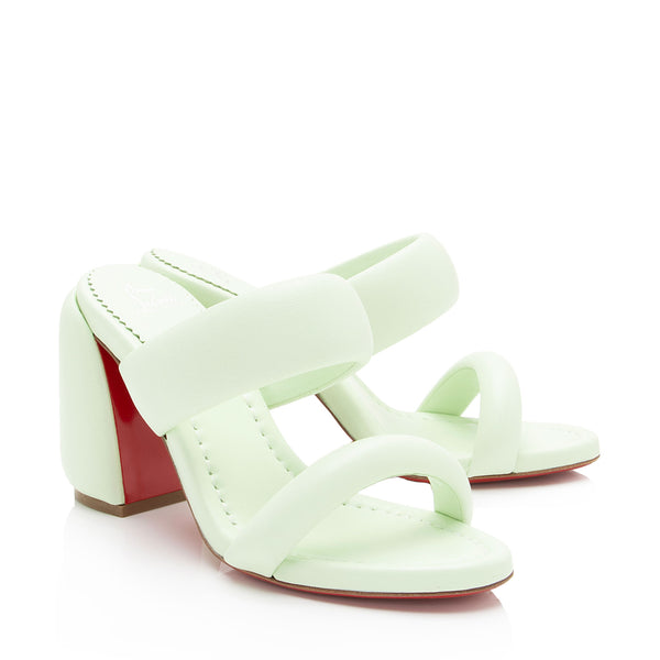 Christian Louboutin Nappa Inflama Sab 85mm Sandals - Size 7 / 37  (SHF-q24Qby)