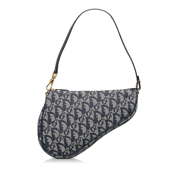 Dior Oblique Saddle Bag Mini Blue