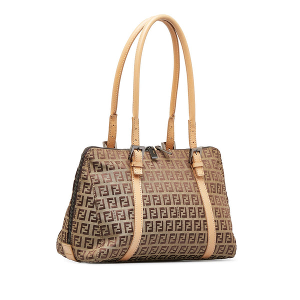 Fendi Brown Zucchino Bucket Bag - shop 