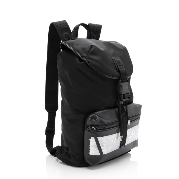 Givenchy Nylon Latex Light 3 Logo Backpack (SHF-23659)