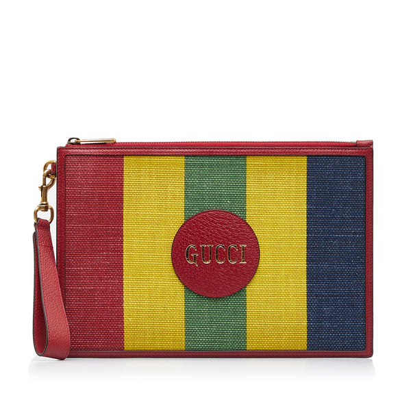 Gucci Baiadera Striped Clutch Bag (SHG-ODU98a) – LuxeDH