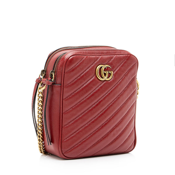 Gucci GG Marmont Double Zip Shoulder Bag