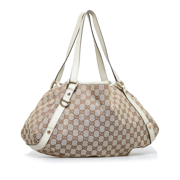 Gucci GG Canvas Abbey D-Ring Tote Bag (SHG-32980) – LuxeDH