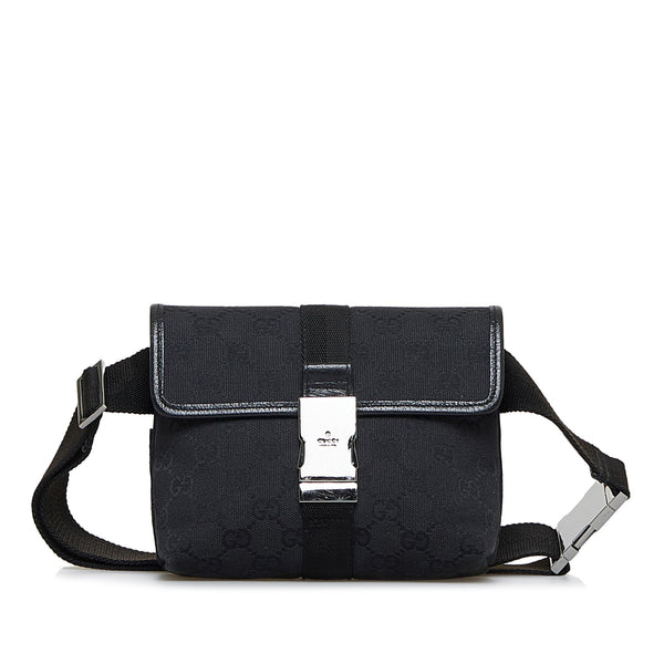 Belt Bag - Monogram Black Leather Crossbody