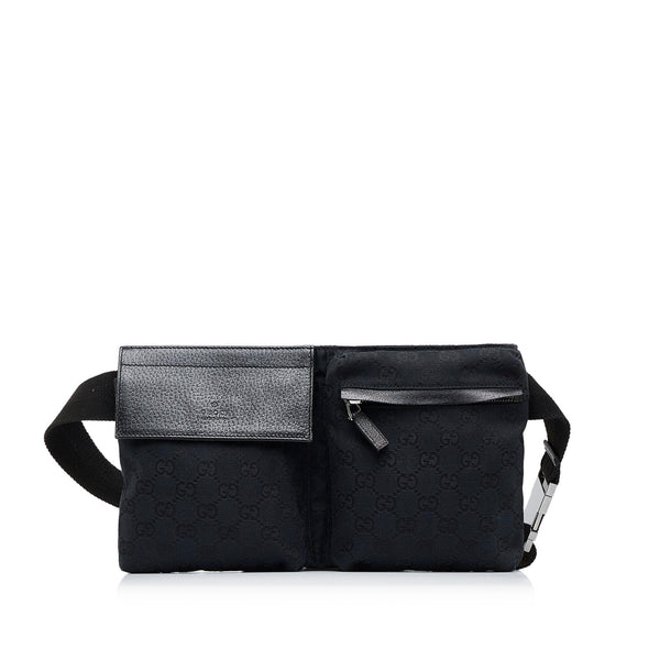 Gucci Belt Bag, Black Canvas