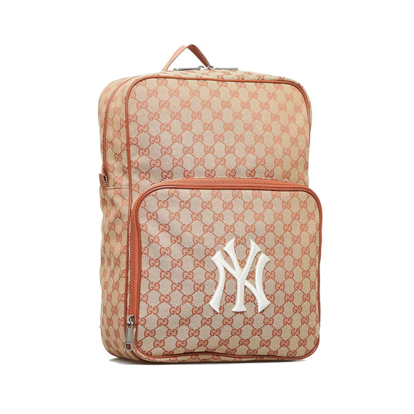 Gucci New York Yankees GG Canvas Clutch in Brown