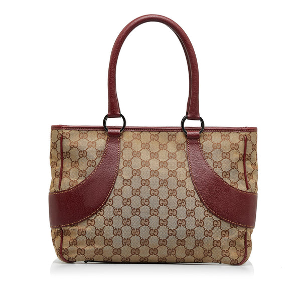 Gucci GG Canvas Tote (SHG-QDQOlm) – LuxeDH