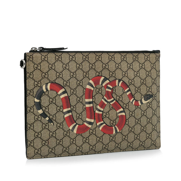 Gucci supreme clutch hot sale bag