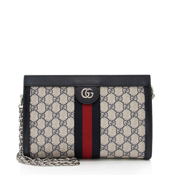 Gucci - Authenticated Ophidia GG Supreme Handbag - Synthetic Blue for Women, Never Worn, with Tag