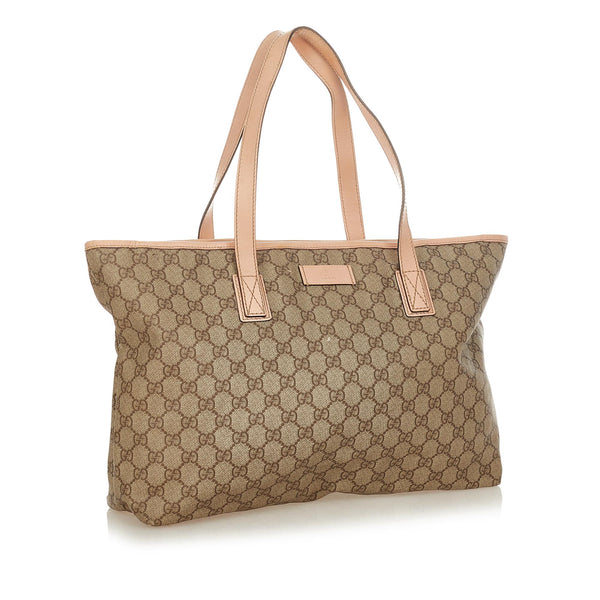 Gucci GG Supreme Tote Bag (SHG-25115) – LuxeDH