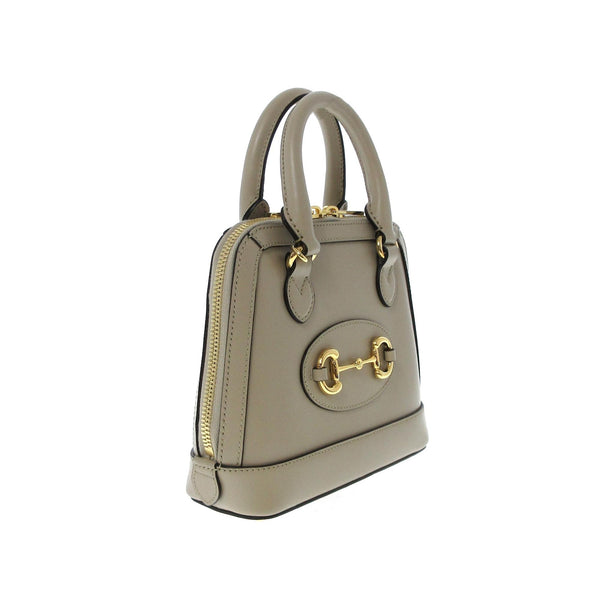 Gucci Horsebit 1955 Mini Top Handle Bag in White