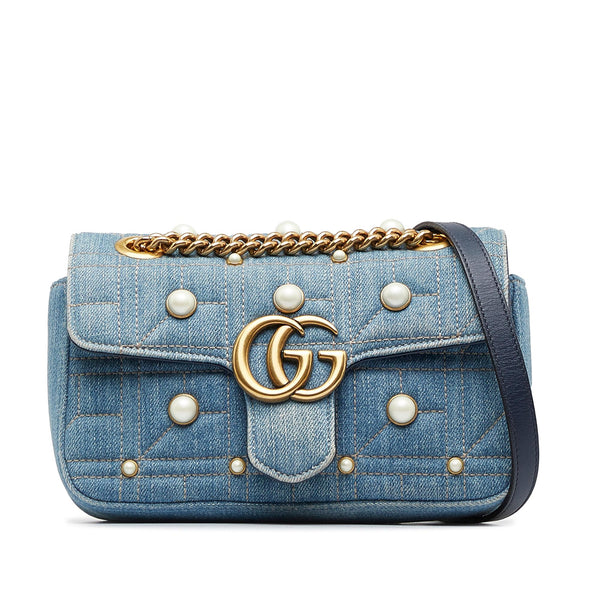 Shop GUCCI GG Marmont GG Marmont Matelasse Shoulder Bag by