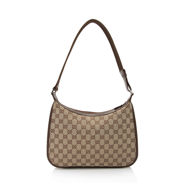 Gucci Vintage Brown GG Monogram Crossbody Bag