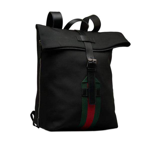 Gucci Web Fold Over Techno Backpack SHG pbmjeA LuxeDH