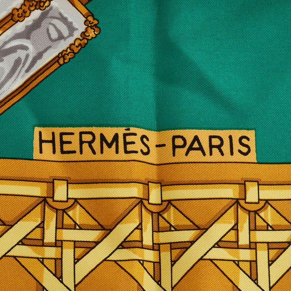 Hermes Feux de Route Vintage Silk Scarf