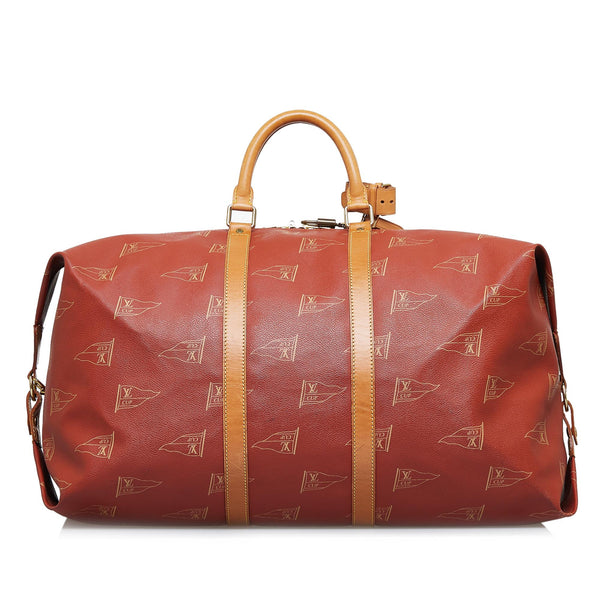 Louis Vuitton 1995 Lv Cup Red Monogram Abogani Keepall Bandouliere Kabul  41lv824