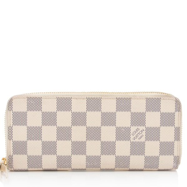 Louis Vuitton Damier Azur Clemence Wallet Beige - A World Of Goods