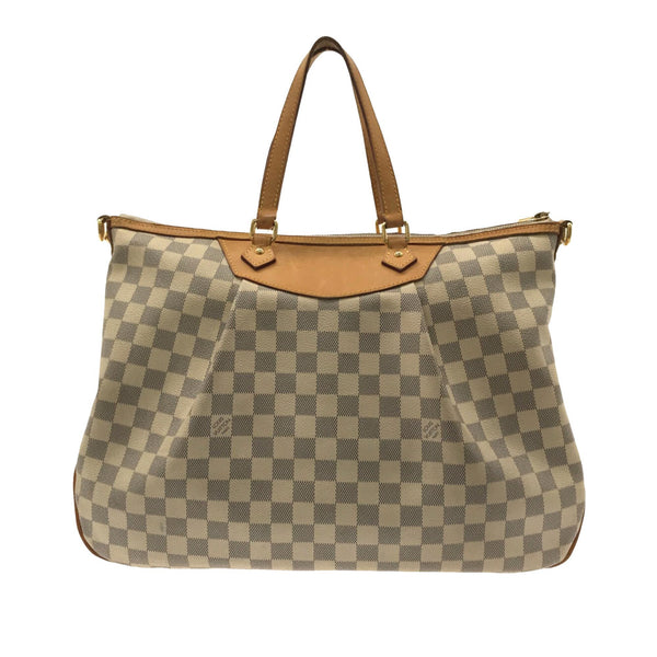 Louis Vuitton Damier Azur Canvas and Leather Siracusa MM Bag Louis Vuitton