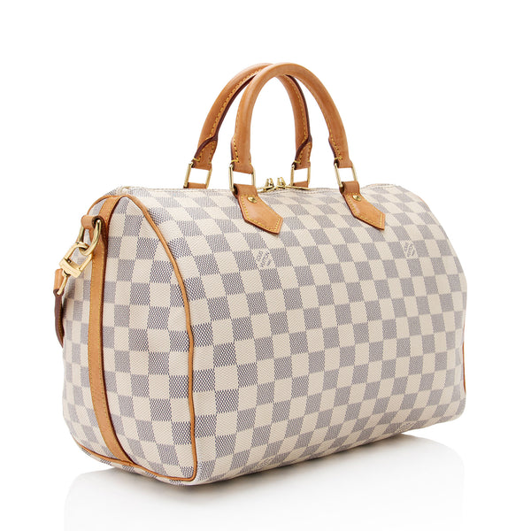 Louis Vuitton Speedy 30 Bandouliere Damier Azur Bag