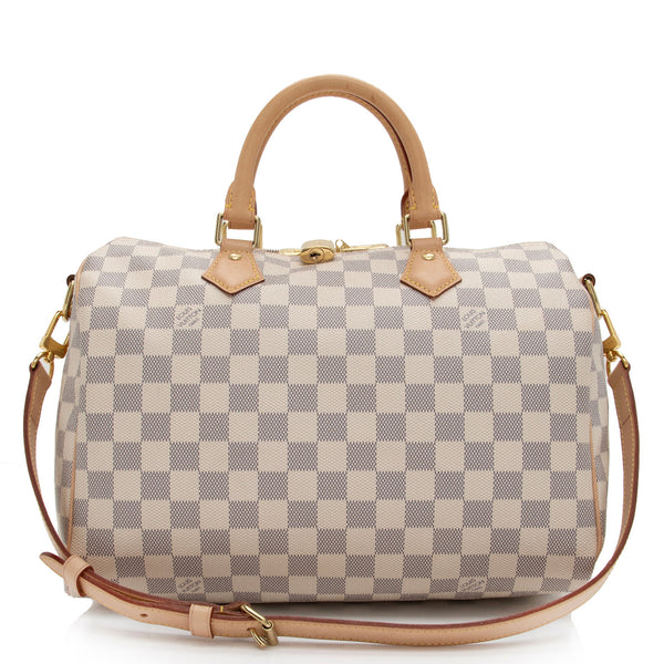Louis Vuitton Speedy Bandouliere 25 Beige in Coated Canvas with Gold-tone -  US