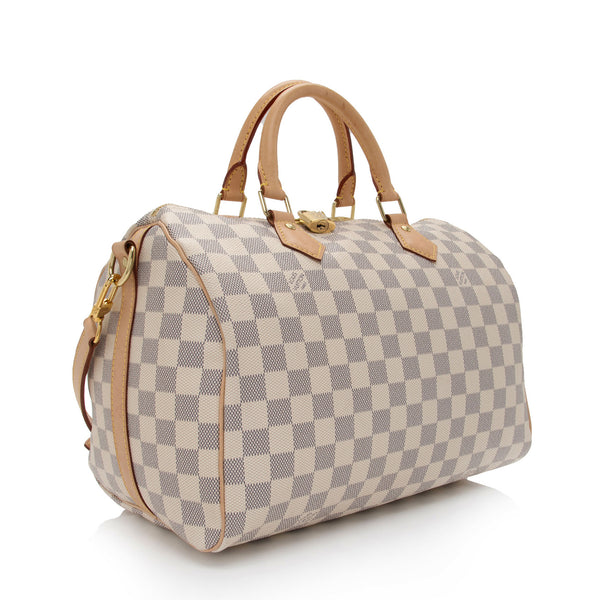 Louis Vuitton Damier Azur Speedy Bandouliere 30 Satchel (SHF-es0MQN) –  LuxeDH