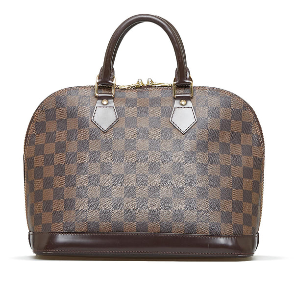 Louis Vuitton Damier Ebene Alma BB Handbag Satchel 