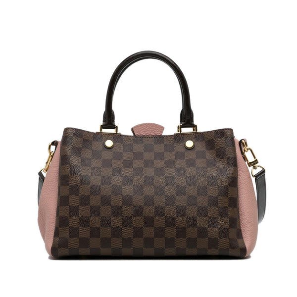 LOUIS VUITTON Brittany Damier Ebene Shoulder Bag Brown