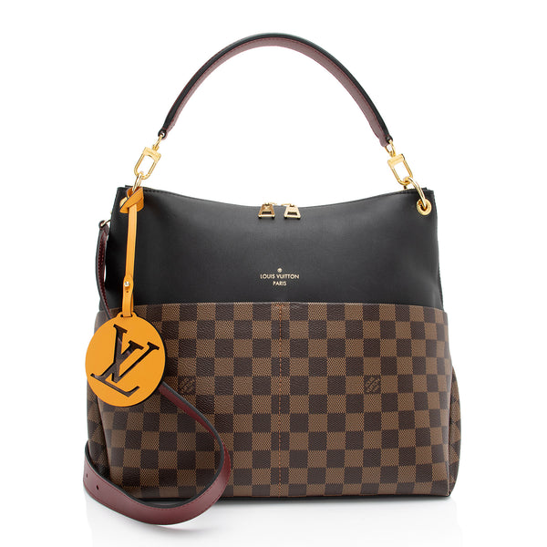 LOUIS VUITTON Damier Ebene Calfskin Maida Khaki 1297564