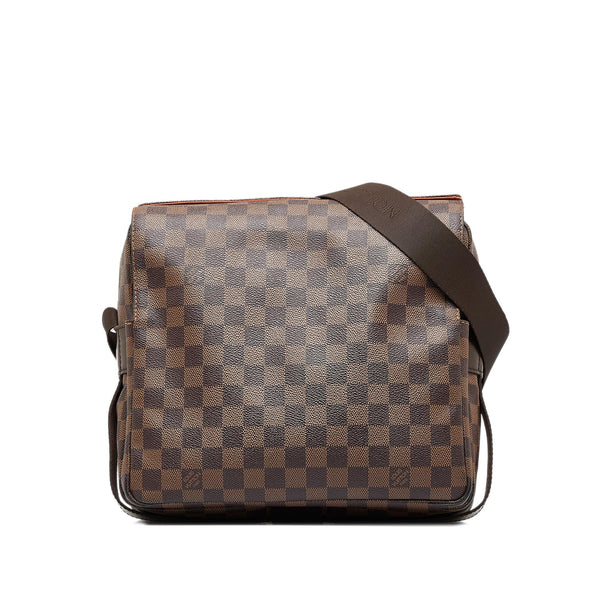 Louis Vuitton Naviglio Damier Ebene Canvas Messenger Bag!