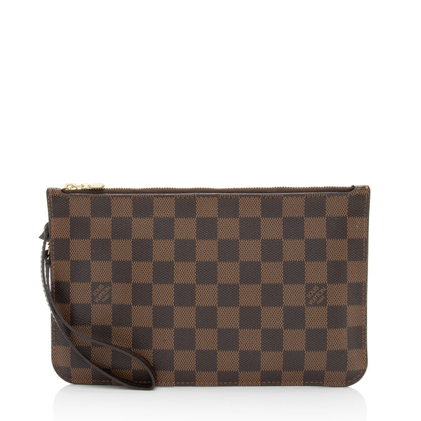 Louis Vuitton Brown, Pattern Print Damier Ebene Pochette Felicie