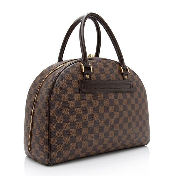 Louis Vuitton - Authenticated Nolita Handbag - Cotton Brown For Woman, Good condition