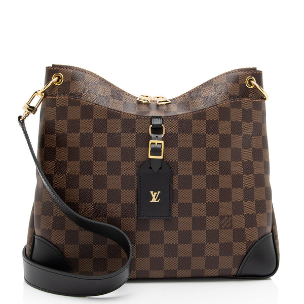 LOUIS VUITTON Odeon PM Damier Ebene Tote Shoulder Bag Brown