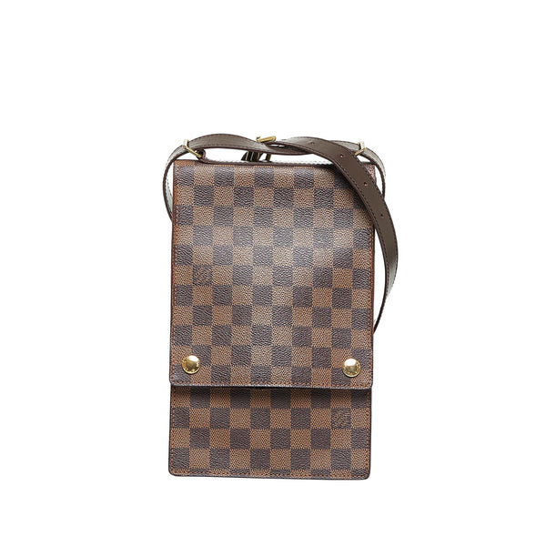 Louis Vuitton Brown Damier Ebene Canvas Portobello Shoulder Bag