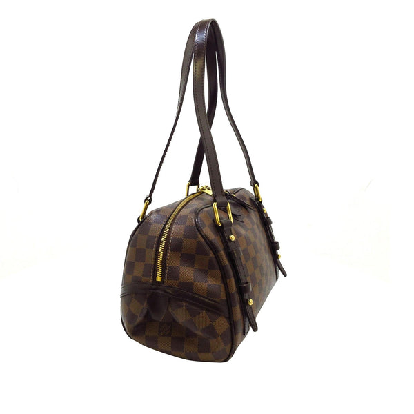 Brown Louis Vuitton Damier Ebene Rivington PM Shoulder Bag