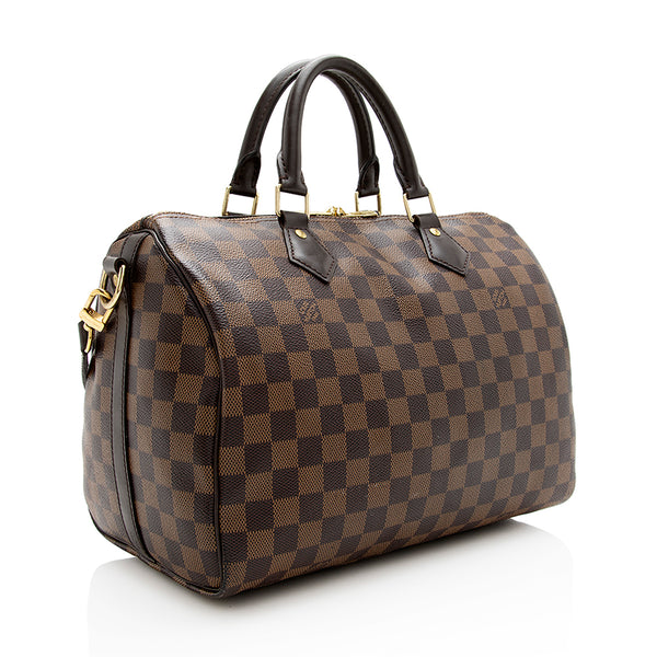 Louis Vuitton Damier Ebene Speedy Bandouliere 30 Satchel (SHF-21143) –  LuxeDH