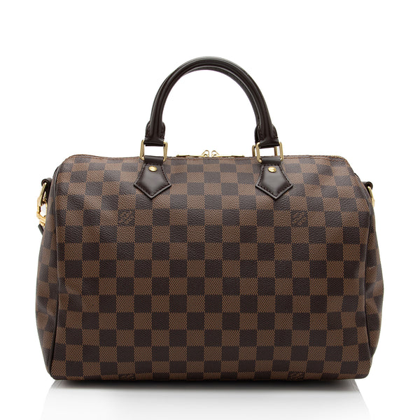 Louis Vuitton Speedy 30 Bandouliere Damier Ebene - A World Of