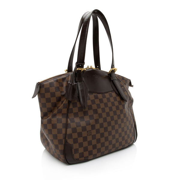 Louis Vuitton Verona GM Damier Ebene Shoulder Handbag