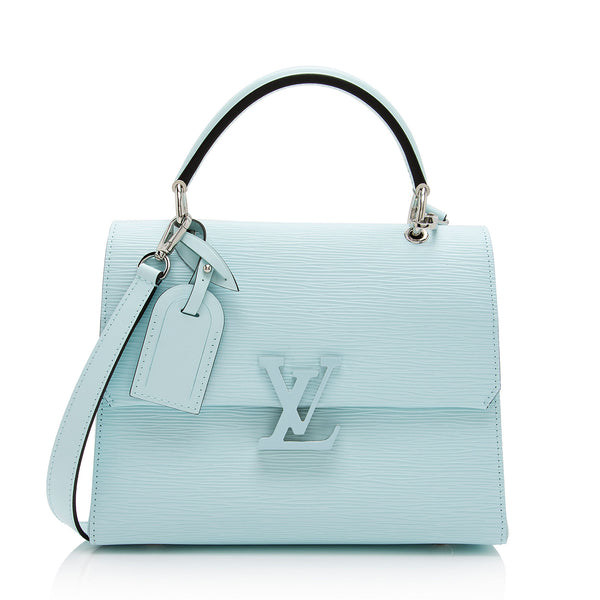 Louis Vuitton - Authenticated Grenelle Handbag - Leather Blue Plain for Women, Good Condition
